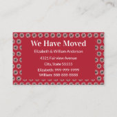 Weihnachtsvorstellung Rot Grün und Weiß Begleitkarte (Vorderseite)