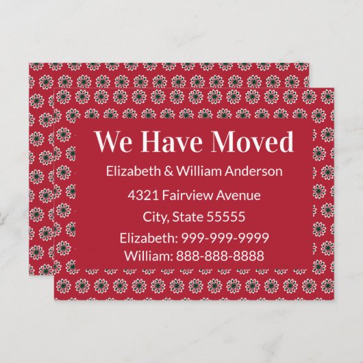 Weihnachtsvorstellung Rot Grün und Weiß Postkarte (Vorne/Hinten)