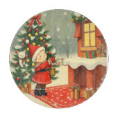 Weihnachtsvorstellung Schneidebrett (Vorderseite)