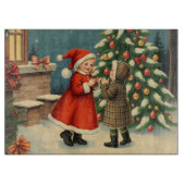 Weihnachtsvorstellung Schneidebrett (Vorderseite)