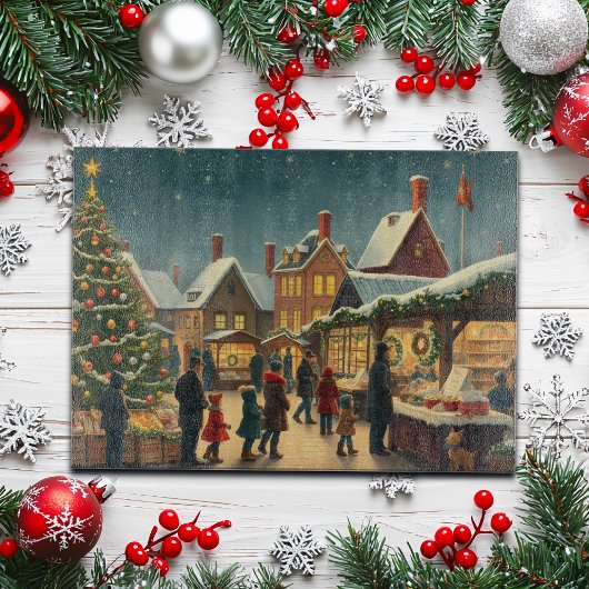 Weihnachtsvorstellung Schneidebrett