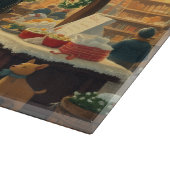 Weihnachtsvorstellung Schneidebrett (Ecke)