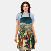 Weihnachtsvorstellung Schürze (Getragen)