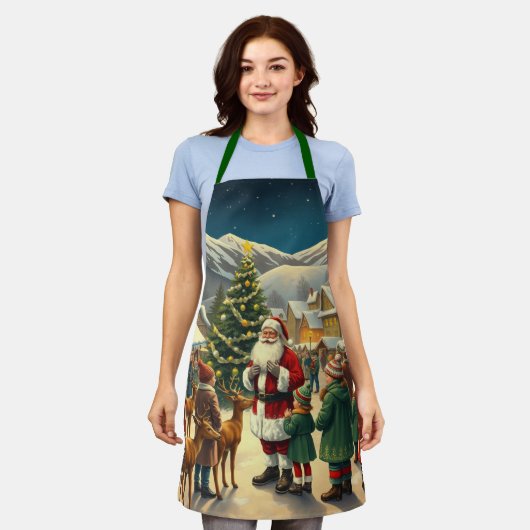 Weihnachtsvorstellung Schürze (Getragen)