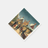 Weihnachtsvorstellung Serviette (Ecke)