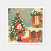 Weihnachtsvorstellung Serviette (Vorderseite)