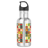 Weihnachtsvorstellungen Edelstahlflasche (Rückseite)