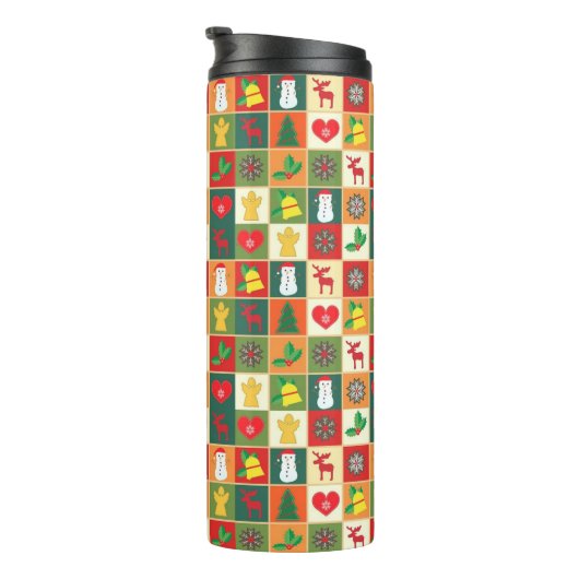 Weihnachtsvorstellungen Thermosbecher (Nach rechts gedreht)