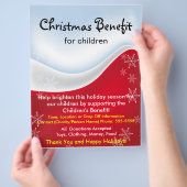 Weihnachtsvorteil für Kinder Flyer (Hand)