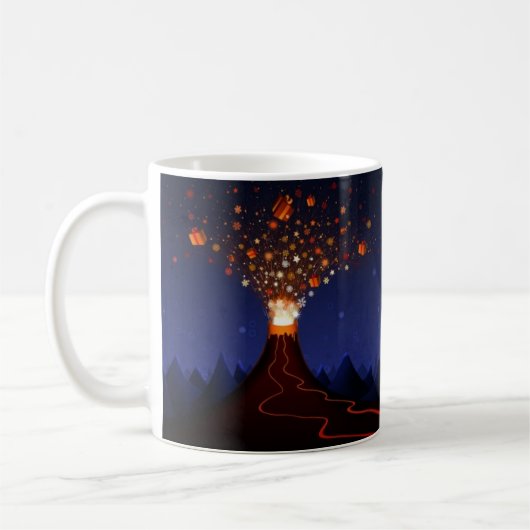 Weihnachtsvulkan Kaffeetasse (Links)