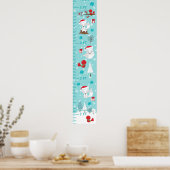 Weihnachtswachstumsdiagramm für Arktis Poster (Küche)