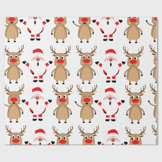 Weihnachtswackelpapier Geschenkpapier (Flach)