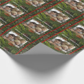 Weihnachtswackelpapier, Pine Cone, ein Foto hinzuf Geschenkpapier (Ecke)