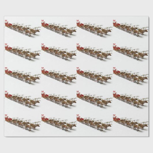 Weihnachtswackelpapier und Reindeer Geschenkpapier (Saum)