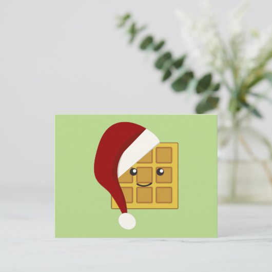 Weihnachtswaffe Feiertagspostkarte (Stehend Vorderseite)