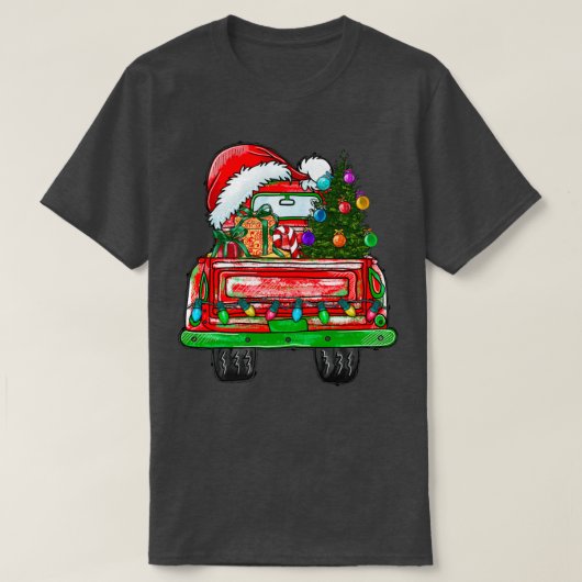 Weihnachtswagen 1 T-Shirt (Design vorne)