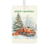 Weihnachtswagen Autolufterfrischer (Rückseite)