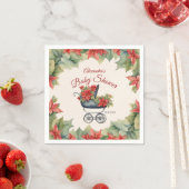 Weihnachtswagen Babydusche Serviette (Beispiel)