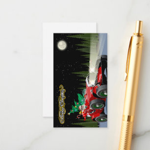 Weihnachtswagen Begleitkarte