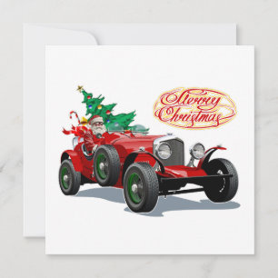 Weihnachtswagen Einladung
