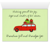 Weihnachtswagen mit Geschenken (Innenansicht Horizontal (Unten))