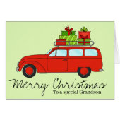 Weihnachtswagen mit Geschenken (Vorderseite (Horizontal))