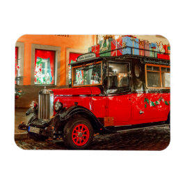 Weihnachtswagen mit Geschenken Magnet