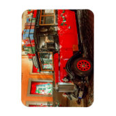 Weihnachtswagen mit Geschenken Magnet (Vertikal)