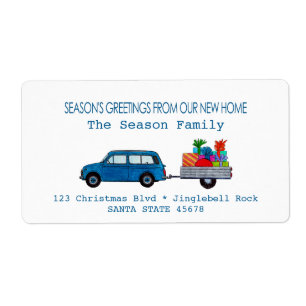 Weihnachtswagen mit Geschenken Weihnachtsfeier