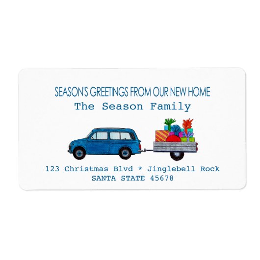 Weihnachtswagen mit Geschenken Weihnachtsfeier (Vorne)