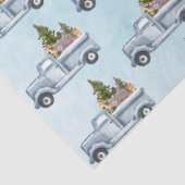 Weihnachtswagen mit Niedlichen Tieren Muster Seidenpapier (Detail)