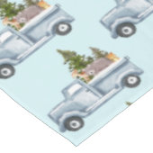 Weihnachtswagen mit Niedlichen Tieren Muster Tischdecke (Schrägansicht)