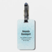 Weihnachtswagen mit Pinienbäumen und Waldtieren Gepäckanhänger (Rückseite vertikal)