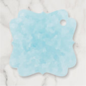 Weihnachtswagen mit Pinienbäumen und Waldtieren Geschenkanhänger (Rückseite)