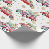 Weihnachtswagen Musterverpackungspapier Geschenkpapier (Ecke)