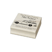 Weihnachtswagen New Addres Rücksendeadresse Briefm Gummistempel (Stempel)