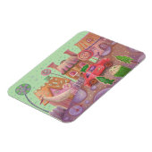Weihnachtswagen niedlich magnet (Linke Seite)
