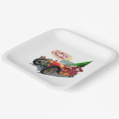 Weihnachtswagen Pappteller (Gewinkelt)