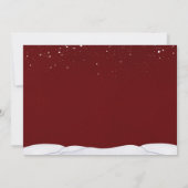 Weihnachtswagen Party Vintage Einladung (Rückseite)