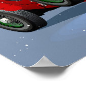 Weihnachtswagen Poster (Ecke)