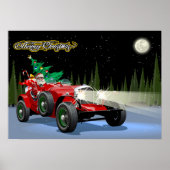Weihnachtswagen Poster (Vorne)