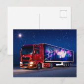 Weihnachtswagen Postkarte (Vorne/Hinten)