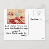 Weihnachtswagen Postkarte (Rückseite)