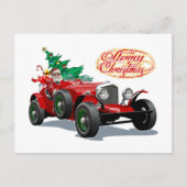 Weihnachtswagen Postkarte (Vorderseite)