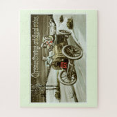 Weihnachtswagen Puzzle (Vertikal)