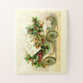 Weihnachtswagen Puzzle (Vertikal)