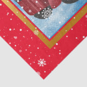 Weihnachtswagen Red Holiday kundenspezifisch Seidenpapier (Ausschnitt)