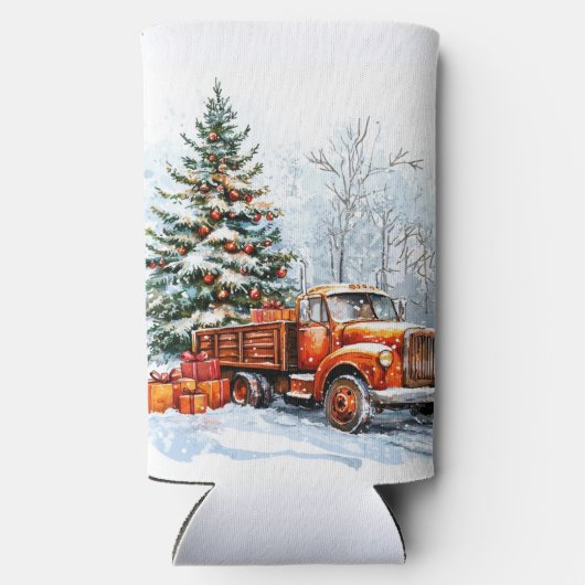 Weihnachtswagen Selters Dosenkühler (Rückseite)