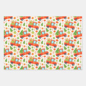 Weihnachtswagen & Sweaters Umschlagpapier Set 3 Geschenkpapier Set (Vorderseite)