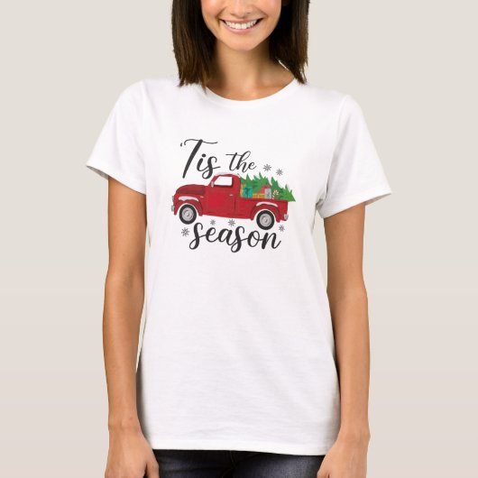 Weihnachtswagen T-Shirt (Vorderseite)